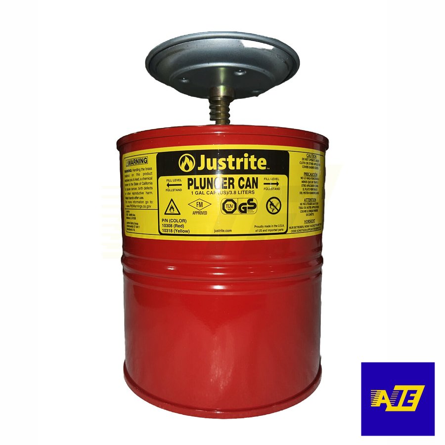 10108 Dispensador de Aceite de Acero Cap. 1 lt Rojo - Abinec
