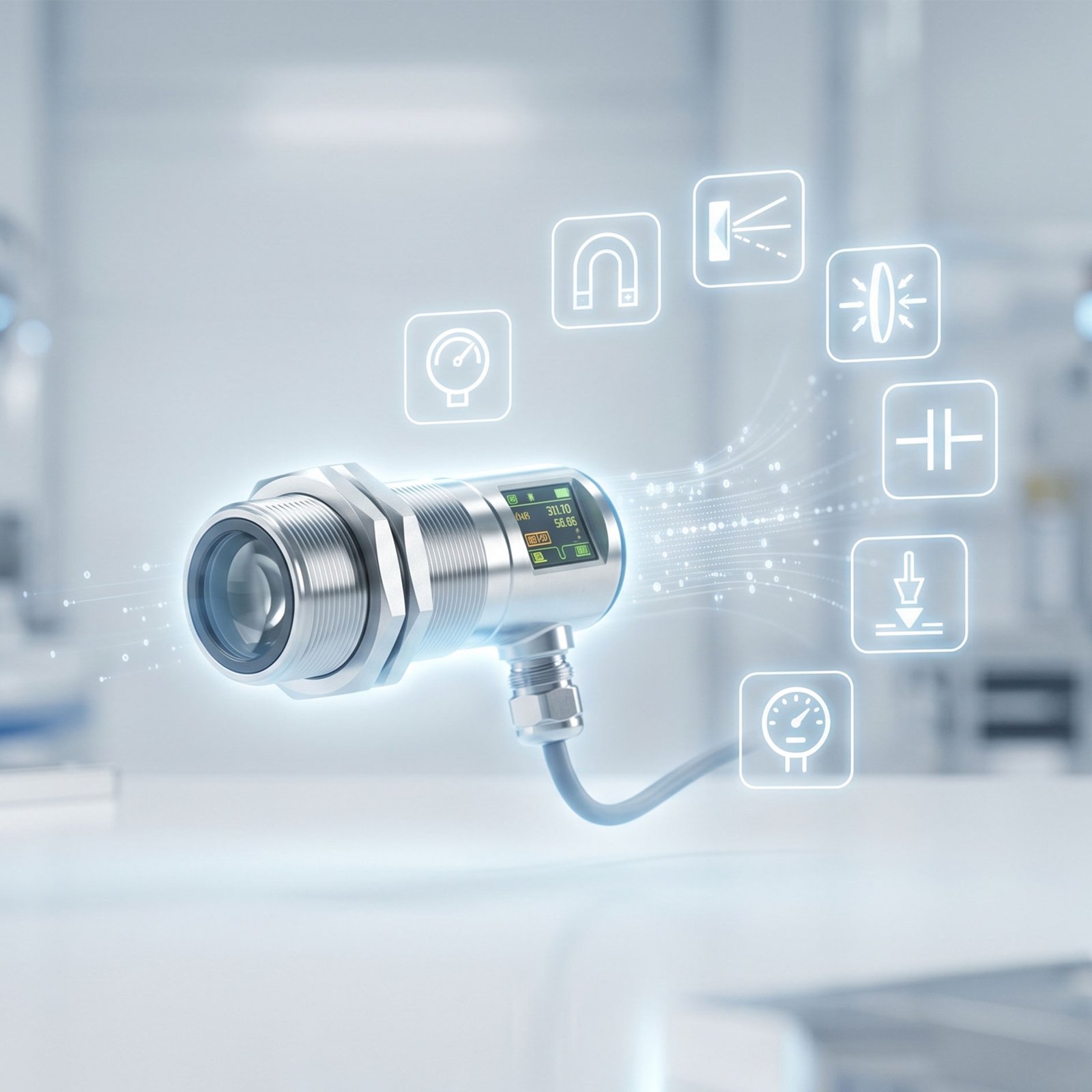 Sensores industriales de proximidad inductivos y capacitivos
